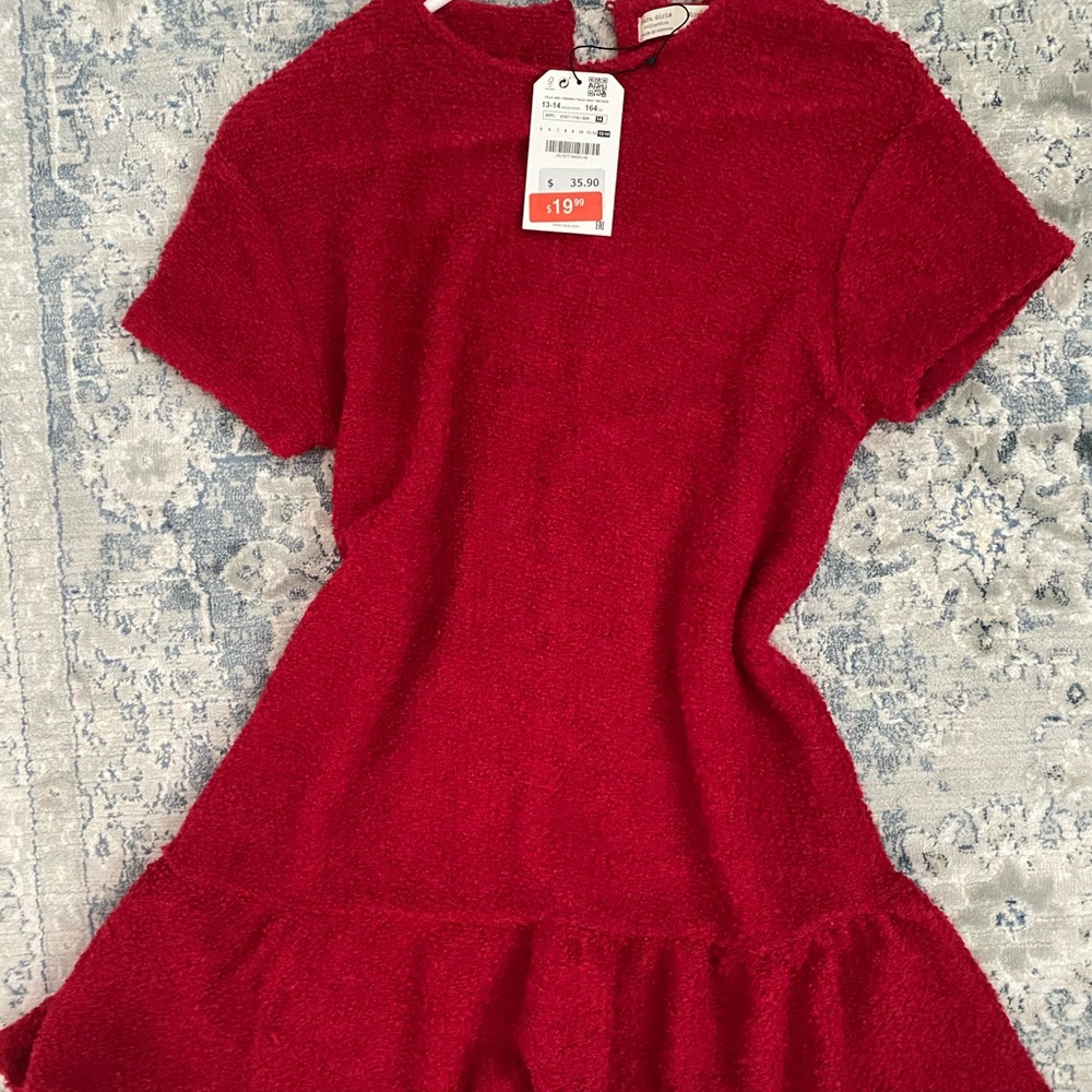 Zara Frock 13/14 Red Dress